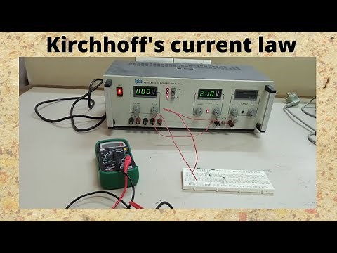 Kirchhoff's current law experiment