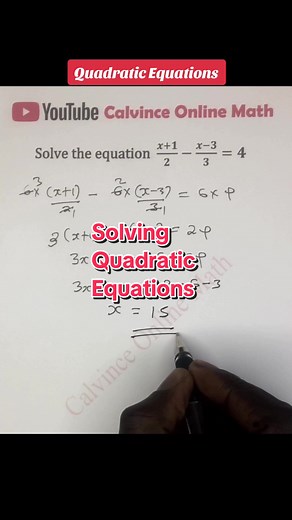 Solving Quadratic Equations Tutorial | Math Problem Solving
