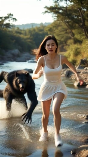 running away from warewolf #shorts #viral #asnr #ai