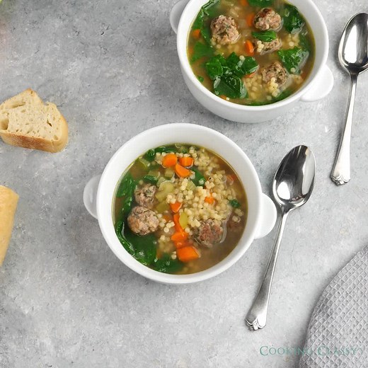 ITALIAN WEDDING SOUP! This is my idea of the best Italian Wedding Soup! I’m here to tell you it is so easy to make and following this simple recipe people may likely think it was passed down from an Italian Grandmother. RECIPE: https://www.cookingclassy.com/italian-wedding-soup/ | Cooking Classy