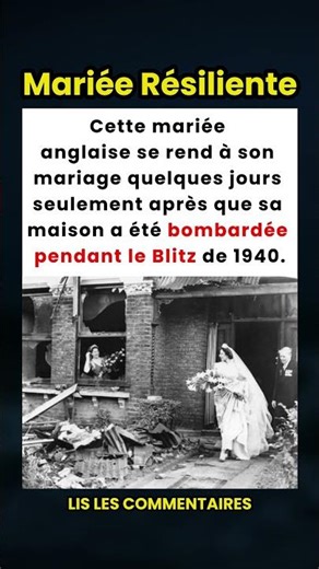 La mariée anglaise qui s'est rendue à son mariage quelques jours après le bombardement de sa maison