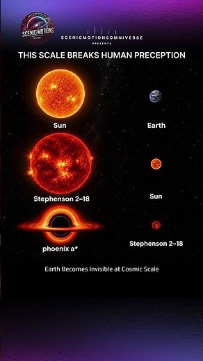 Earth vs The Universe 💀 How Small Are We Really? (Black Hole Scale Comparison)