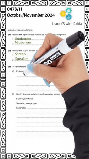 IGCSE Computer Science 0478 | Input and Output devices | O level 2210 | Pastpapers | CS with Rabia