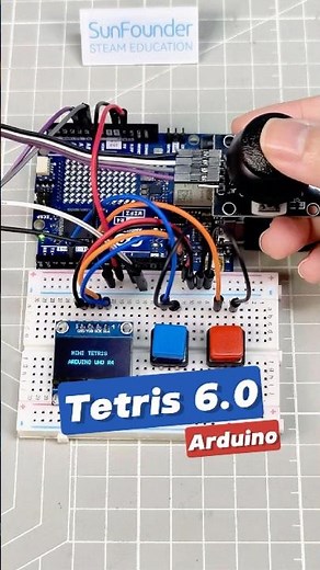 I Built Tetris on an Arduino UNO R4! 🎮#arduino #tetris #arduinoproject #diyelectronics