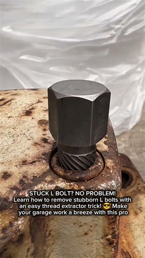 STUCK L BOLT? NO PROBLEM how to remove stubborn L bolts with an easy #ThreadExtractor #LBoltRemoval