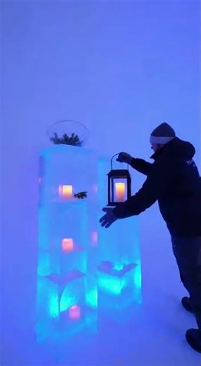 Ice Igloo Dining Hall Makeover | Long Ice Tables, Benches & Lanterns 🍽🧊