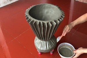 Craft Life - Make The Perfect Flower Pot Out Of Used Fabric DIY Cement Tips | Craft Life