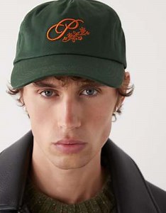 Prohibited 5 panel bloom logo cap in green | ASOS