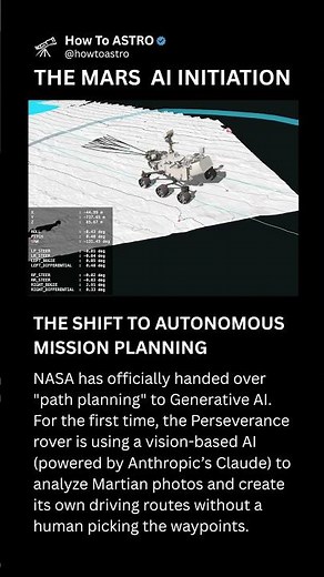 NASA’s AI Breakthrough: Perseverance Takes the Wheel on Mars! #space #earth #mars #rover #ai