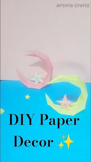 A Paper Moon 🌙 | Easy DIY Moon Decor | Satisfying Paper Craft Transformation