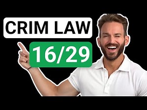 Criminal Law: Battery, Assault, False Imprisonment, & Kidnapping [LEAP Preview]