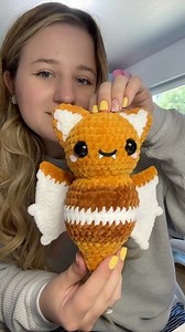 Pumpkin spice bat! . Pattern available on my Etsy! Yarn hobbi honey bunny . #crochet #crochetgrove #bat #crochetbat #pumpkinspice #amigurumi #crochetinspo #crochetinspiration #crochetideas #crocheter | Crochet Grove