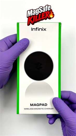 Infinix Magpad Wireless Charger Unboxing | Better Than MagSafe ? #shorts