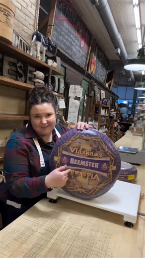 Buttery and semi-soft with a unique sweet-milk flavor! 😋 “Stop in to try Beemster Vlaskaas this weekend! @Beemstercheese is a cheese company in Holland and many of their cheeses are lactose-free! This cheese is creamy and full of flavor!” -🎥: @devries1887 #CheeseLovers #LactoseFree | Beemster