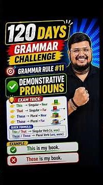 120 Rules of Grammar | Demonstrative Pronouns #11 #shorts #englishgrammar #grammarrules #sscwallah