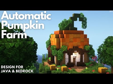 AUTOMATIC PUMPKIN FARM | Aesthetic Minecraft tutorial | Java & Bedrock [1.21+]