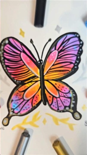 How to USE POSCA brush tip acrylic markers? #drawing #posca #drawing