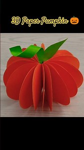 3D Paper Pumpkin For Halloween🎃 #halloween#halloweendecor #halloweendiy#diy#shorts #shortsfeed#viral