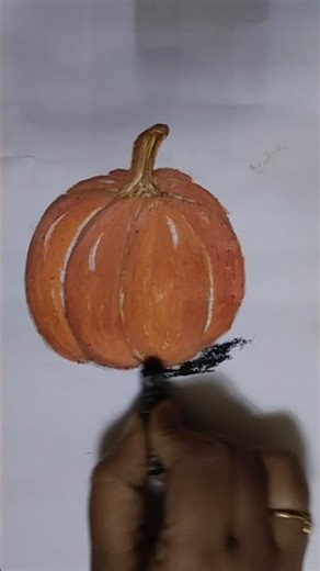 How to Draw a Pumpkin 🎃 | Easy Pumpkin Drawing Art Step by Step