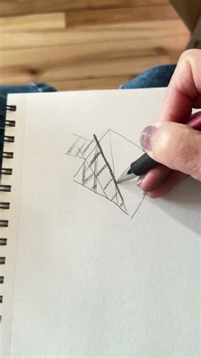 Ladder coming out of page 3D 😱 how to draw 3D illusions