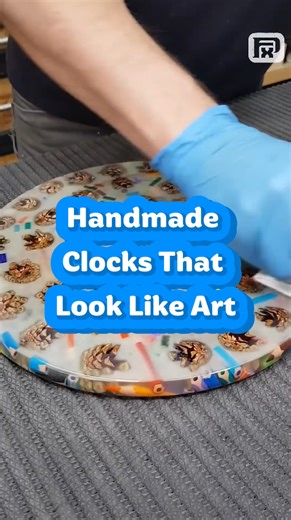 Handcrafted clocks that look like art pieces