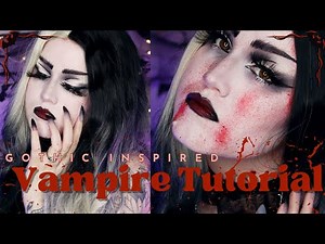 Gothic Vampire Halloween Makeup Tutorial | 31 Days of Halloween 👻 🎃