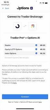 Connecting your Tradier account to Options AI