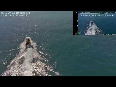 FIMI X8 2022 v.1 Practice of manual gimbal tilt up/down during orbiting boat – Mar 5