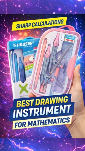 Hauser XO Geometry Box 🤩 | Best Drawing Instrument for Maths ✏️📐| pencil box | stationery items