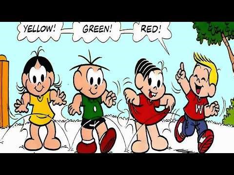 A TURMA ESTÁ APRENDENDO INGLÊS - QUADRINHOS MÁGICOS DA TURMA DA MÔNICA