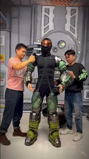 Wearing the Doom cosplay armor #shorts