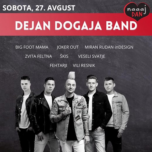 📢Po današnjem NAAAJ KONCERTU, pa bodo jutri tla Gorenjske tresli DEJAN DOGAJA BAND, MIRAN RUDAN inDESIGN ter VESELI SVATJE! 🍻🥳🎸🤩👋🏼 💥Ta vikend se nam obeta res nepozabno doživetje! 💥🎸😎 Se vidimo danes, jutri in v nedeljo! ♥️