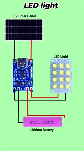 LED light Circuit Diagram #electrical #shorts #electronics | Electric 2.0