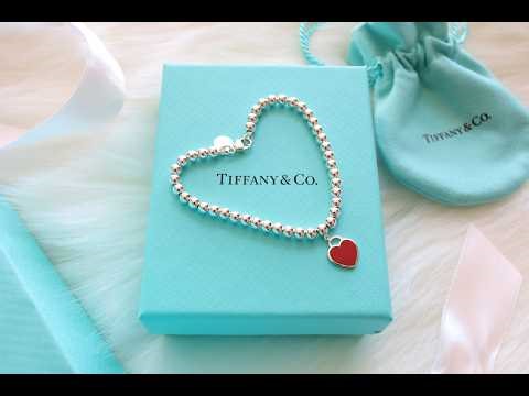 Return to Tiffany Heart Tag Bead Bracelet in Silver
