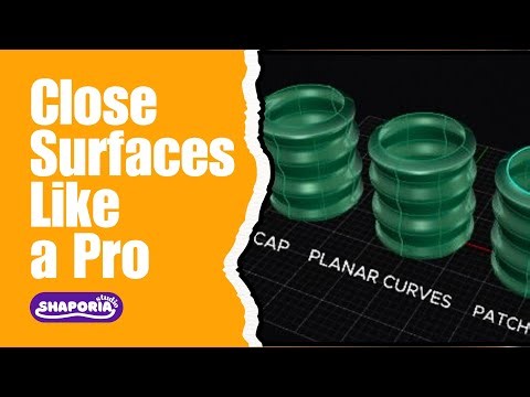 3 Ways to Close a Surface in Rhino/Matrix – Patch vs Planar vs Cap