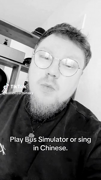 Sing in Chinese on a Bus Simulator Challenge
