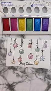 Watercolor Christmas Card. Made this fun and simple design using @kuretakejapan watercolors🎄🎨💖 • • • • • #watercolorchristmas#christmasbaubles#watercolor#christmas#christmascards#christmaspainting#christmasillustration#christmasdecorations#colorfulchristmas#christmasart#holidayart#paintingeveryday#artbycleopatra#ilovewatercolor#kuretake #kuretakegansaitambi #christmaslights#christmascraftsupplies @kuretakezig_usa | Art by Cleopatra