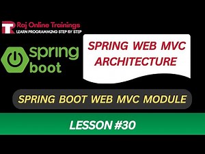 Spring Boot Web MVC Architecture | Spring Framework and Spring Boot FULL COURSE