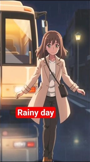 Rainy Bus Ride Anime | Cozy Ghibli-Style Ambience & Relaxing Video #RainyBusRide #GhibliAnime