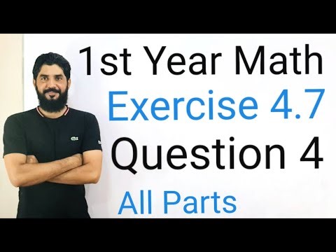 1st Year Math | Exercise 4.7 Q 4 All Parts | Infinite Geometric Series | Step-by-Step Solution