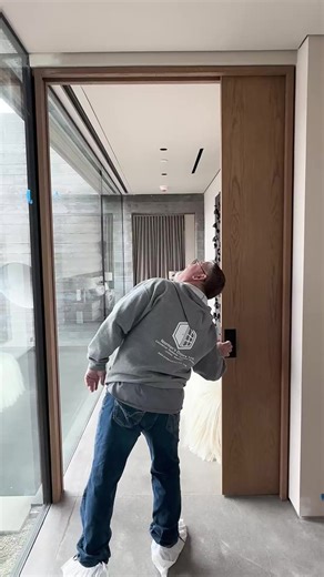 Big, bold, and beautiful. Installed with the CS Cavity Slider Pocket Frame, these extra-large pocket doors combine statement-making size with flawless performance. They glide effortlessly into the wall, delivering both elegance and engineering you can feel. Discover more at https://www.cavitysliders.com #extralargedoors #pocketdoors #luxuryhomes #cavitysliders #modernliving #interiordesign | Cavity Sliders USA Inc