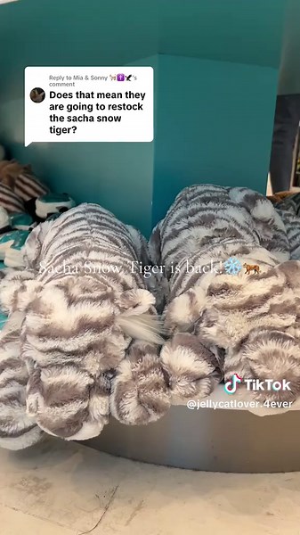 Sacha Snow Tiger Now Available at Jellycat!