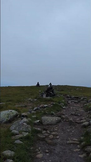 Hiking the Summit Ridge on Mt. Moosilauke in Cloud