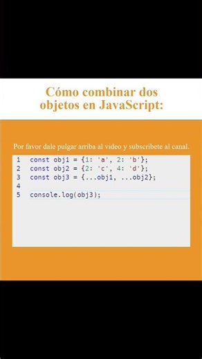 Cómo combinar dos objetos en JavaScript (AJTekniko)
