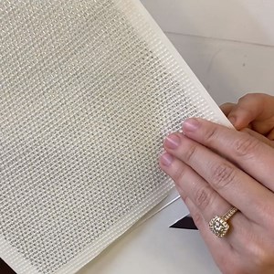 I didn't know this existed. This wall repair patch is perfect for repairing holes in your drywall or ceiling. It comes in different sizes. What you do is apply this mesh material to the hole, press it down and then apply compound over it and paint. It has an aluminum backing to provide that strong bond we are looking for. Won’t rust. You can buy it online, it's by Saint-Gobain Adfors and it's called FibaTape. #notsponsored | Sherry Holmes