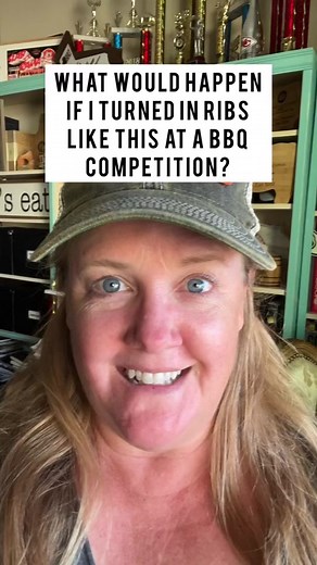 Sliced Smoked Ribs in BBQ Competition Turn-in Box