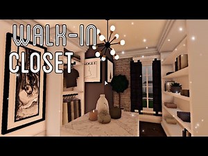 Walk-In Closet Bloxburg Speedbuild || melendezz