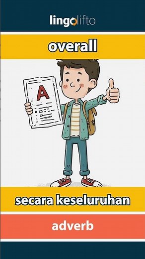 🇬🇧🇮🇩 overall - secara keseluruhan : learn English : ayo belajar bahasa Inggris : vocabulary builder