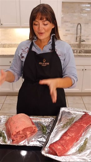 Prime rib vs tenderloin | How to choose holiday roast 🥩⁠ Prime rib or whole tenderloin for Christmas? Here’s your complete guide to choosing the right Nolan Ryan Beef roast for your holiday table.⁠ ⁠ Prime Rib explained:⁠ ✅ Rich beefy flavor with marbling⁠ ✅ Feeds 14-21 people per 7-bone roast⁠ ✅ Traditional Christmas roast⁠ ✅ Low and slow roasting method⁠ ⁠ Whole tenderloin explained:⁠ ✅ Most tender beef cut available⁠ ✅ Feeds 8-12 people⁠ ✅ Easy carving for elegant presentation⁠ ✅ Quick high-