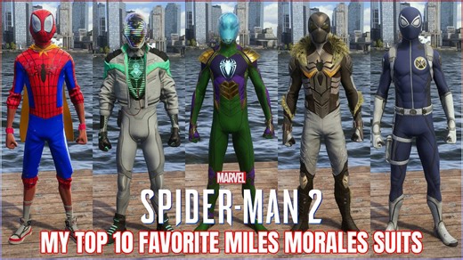 My top 10 favorite Miles Morales suits in Marvel's Spider-Man 2